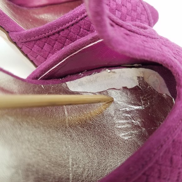 Bakers‎ shoe SHANEL pink peep-toe heels 8B - Picture 10 of 10